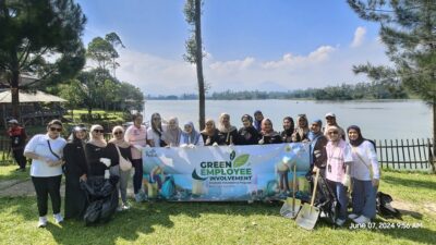 Jaga Kelestarian Lingkungan, PLN Icon Plus SBU Regional Jawa Barat Gelar Green Employee Involvement di Situ Cileunca Bandung