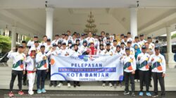 Pelepasan Kontingen Porsenitas XI Dan Kafilah Festival Anak Soleh Indonesia Kota Banjar